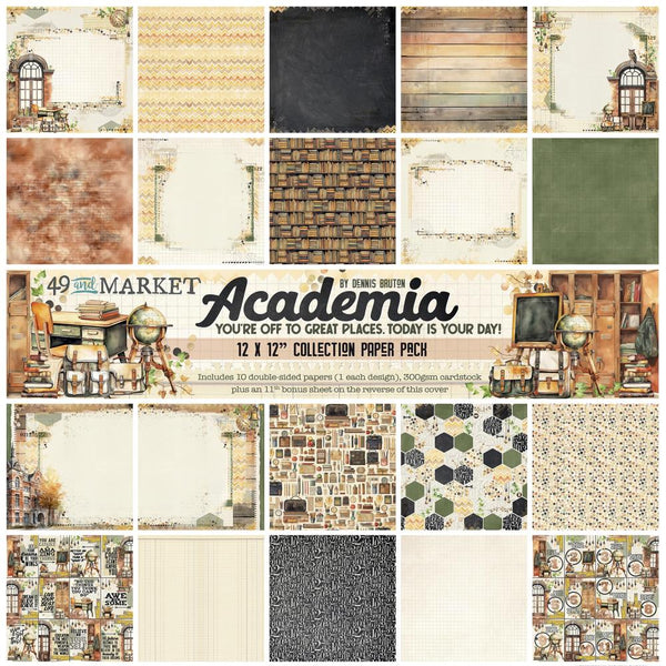 49 And Market Collection Pack 12"X12" Academia*