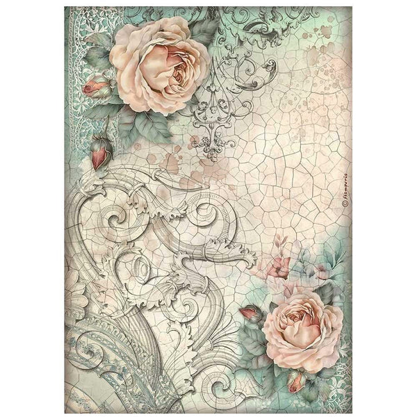 Stamperia Assorted Rice Paper A4 6/Sheets - Brocante Antiques