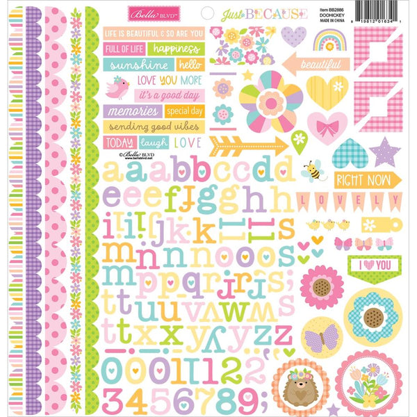 Bella Blvd Just Because Cardstock Stickers 12"X12" Doohickey*