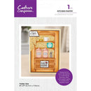 Crafter's Companion Kitchen 2D Embossing Folder 5"X7" Kitchen Pantry*