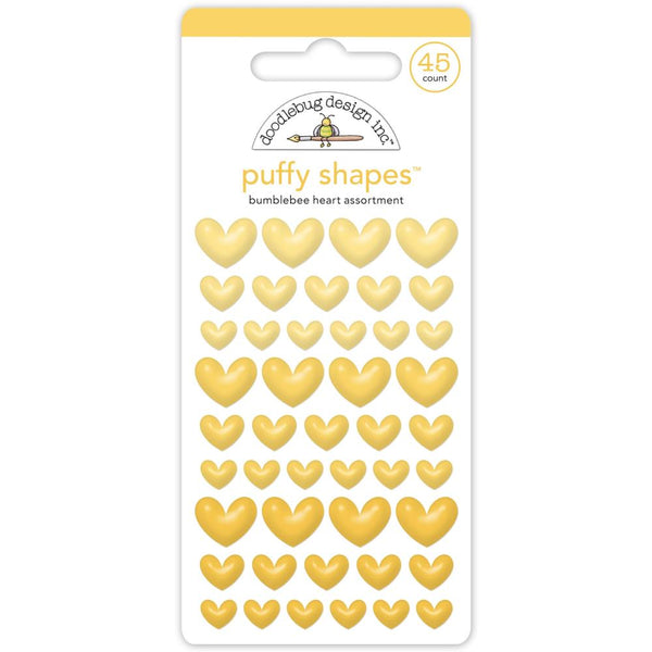 Doodlebug Puffy Stickers - Bumblebee Heart*