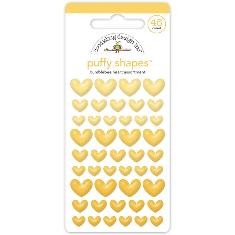 Doodlebug Puffy Stickers - Bumblebee Heart*