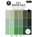 Studio Light Pattern Essentials Paper Pad 5.83"X8.25" Nr. 208, Christmas Greens