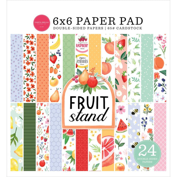 Carta Bella Double-Sided Paper Pad 6"X6" Fruit Stand*