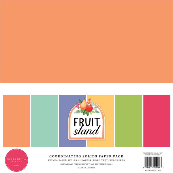 Carta Bella Solids Collection Kit 12"X12" Fruit Stand*