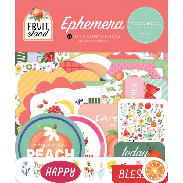 Carta Bella Cardstock Ephemera Icons, Fruit Stand*