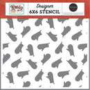 Carta Bella Stencil 6"X6" Oven Mitts, Roll With It*