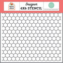 Carta Bella Stencil 6"X6" Sweet As Honeycomb, Fruit Stand*