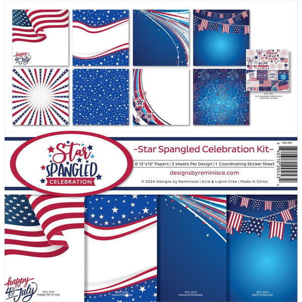 Reminisce Collection Kit 12"X12" Star Spangled Celebration