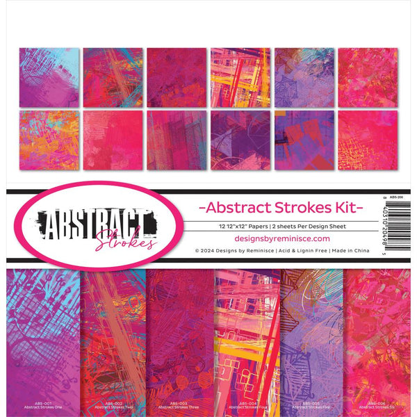 Reminisce Collection Kit 12"X12" Abstract Strokes*