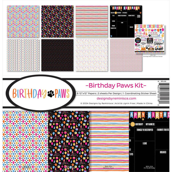 Reminisce Collection Kit 12"X12" Birthday Paws*