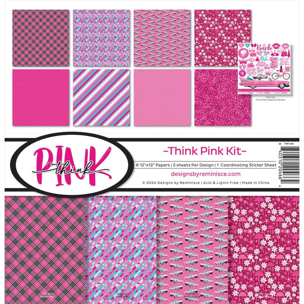 Reminisce Collection Kit 12"X12" Think Pink!*