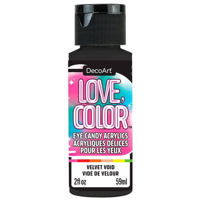 DecoArt Love Colour Eye Candy Acrylic Paint 2oz - Velvet Void