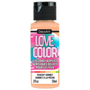 DecoArt Love Colour Eye Candy Acrylic Paint 2oz - Peachy Sorbet