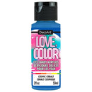 DecoArt Love Colour Eye Candy Acrylic Paint 2oz - Cosmic Cobalt