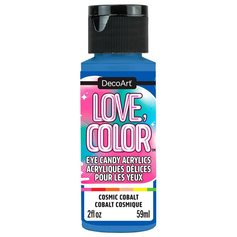 DecoArt Love Colour Eye Candy Acrylic Paint 2oz - Cosmic Cobalt