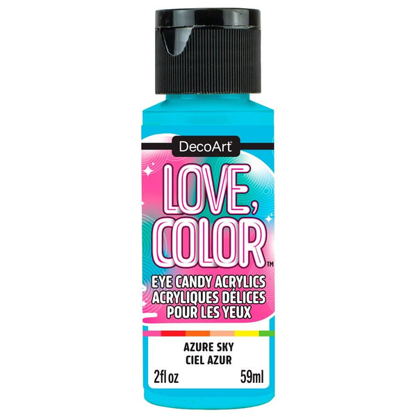 DecoArt Love Colour Eye Candy Acrylic Paint 2oz - Azure Sky