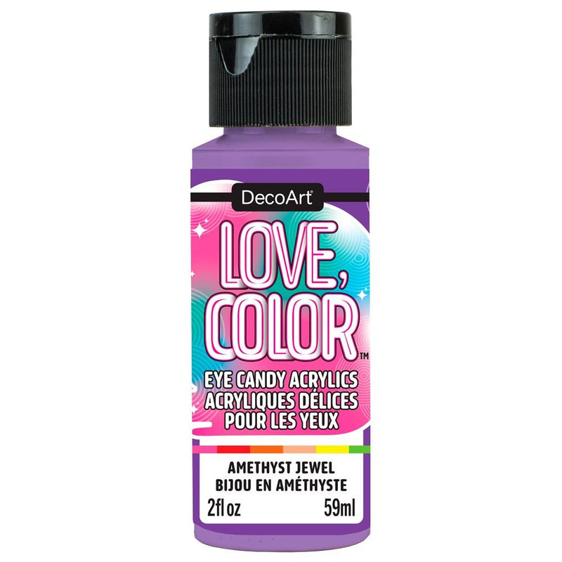 DecoArt Love Colour Eye Candy Acrylic Paint 2oz - Amethyst Jewel