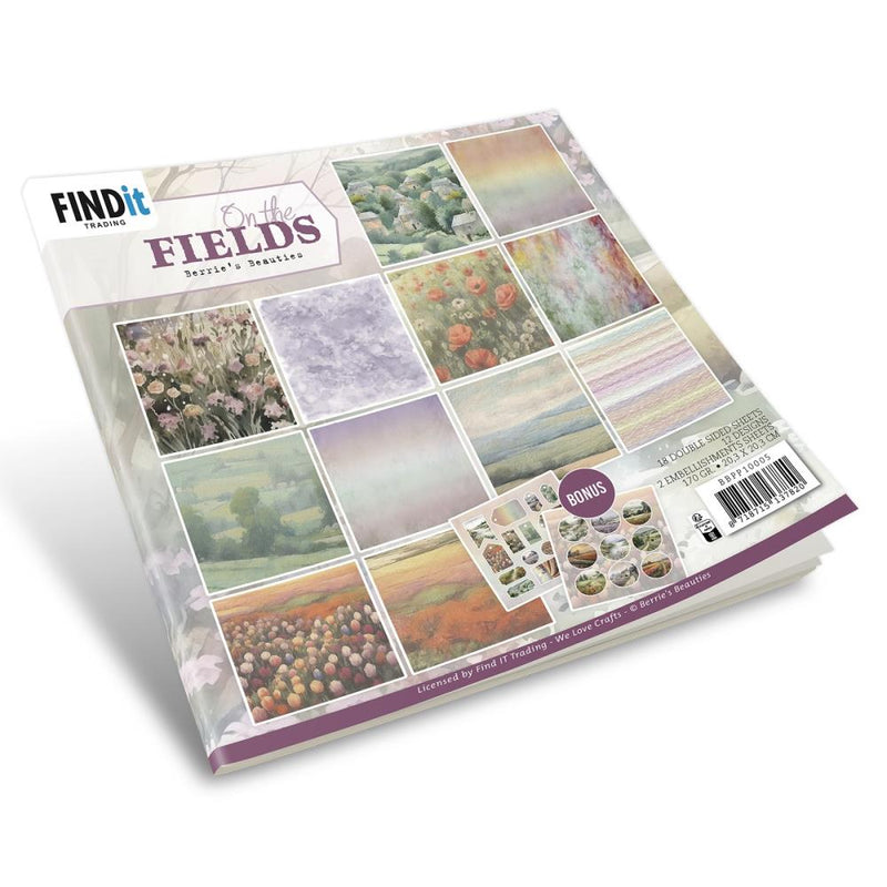 Find It Trading Berries Beauties Paper Pack 8"X8" 18/Pkg Design, On The Fields