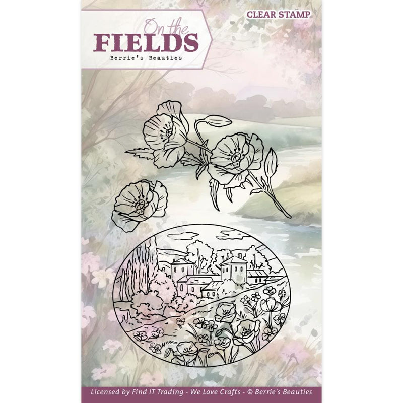 Find It Trading Berries Beauties Clear Stamps Poppy, On The Fields