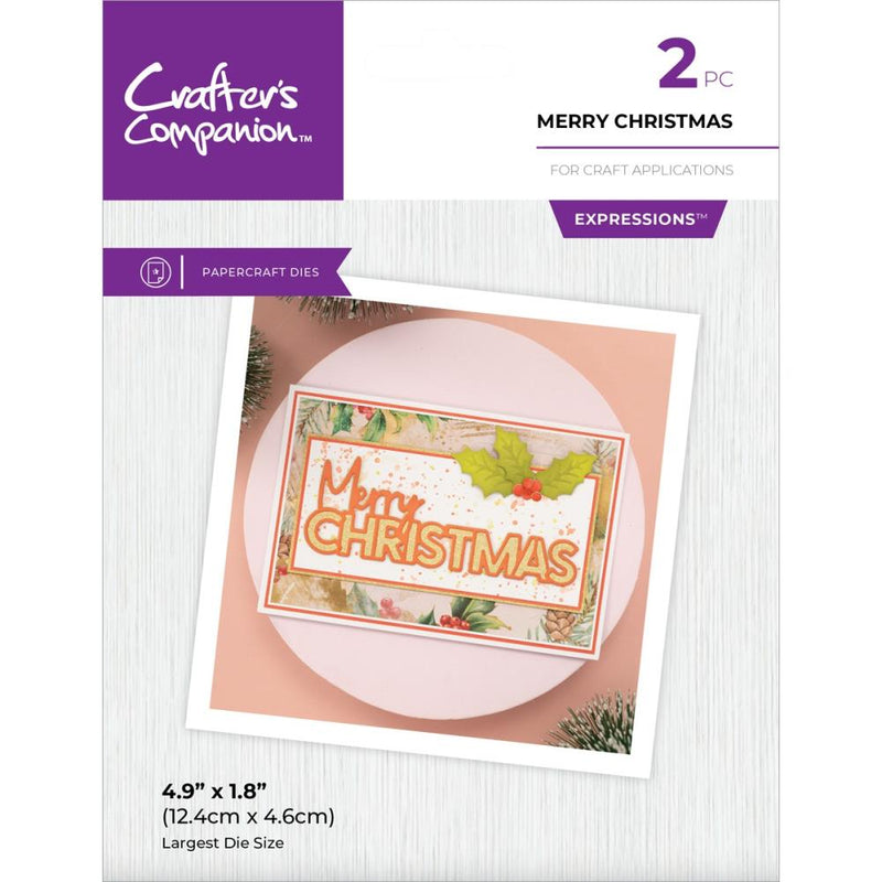 Crafter's Companion Metal Die Expression Merry Christmas