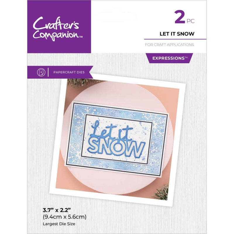 Crafter's Companion Metal Die Expression Let It Snow