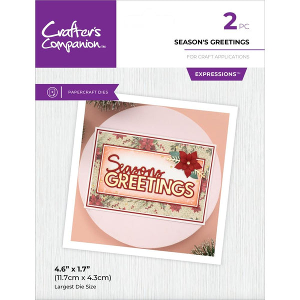 Crafter's Companion Metal Die Expression Season's Greetings