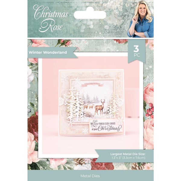 Crafter's Companion Sara Signature Edge'able Metal Dies Winter Wonderland, Christmas Rose