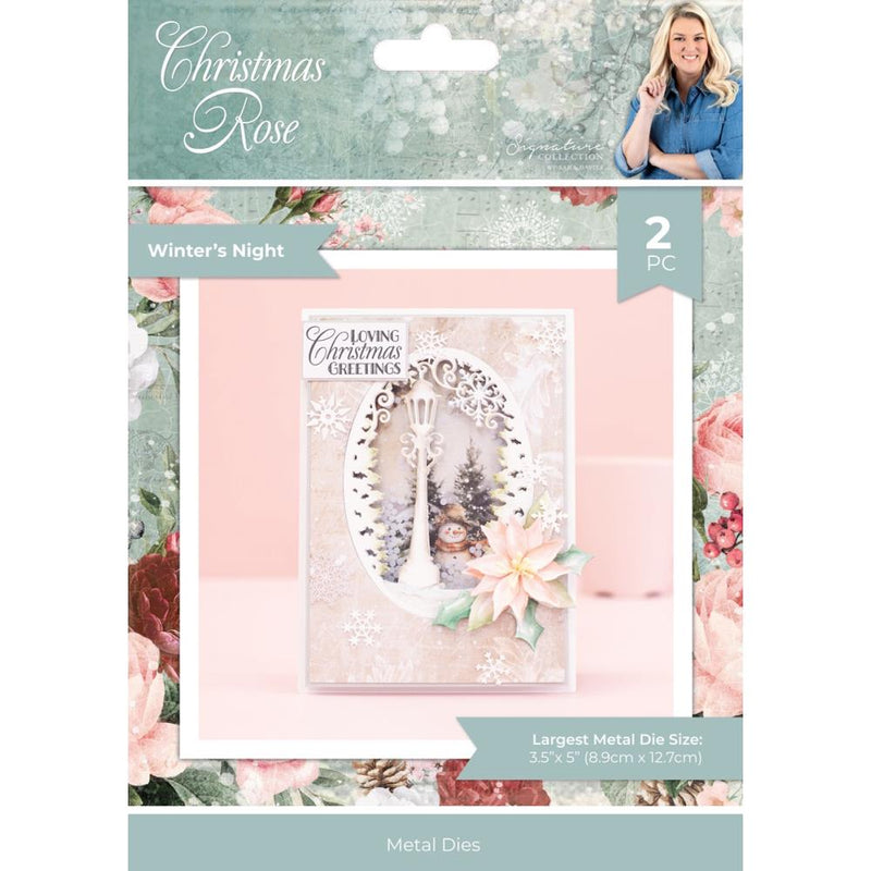 Crafter's Companion Sara Signature Metal Dies Winter's Night, Christmas Rose