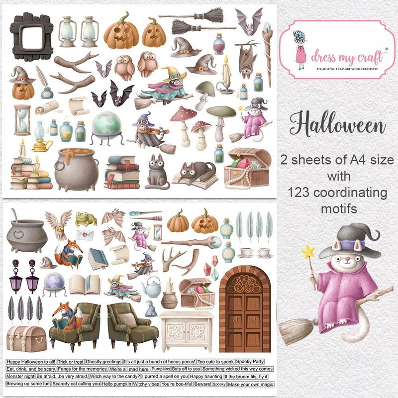 Dress My Craft Motif Sheet Halloween*