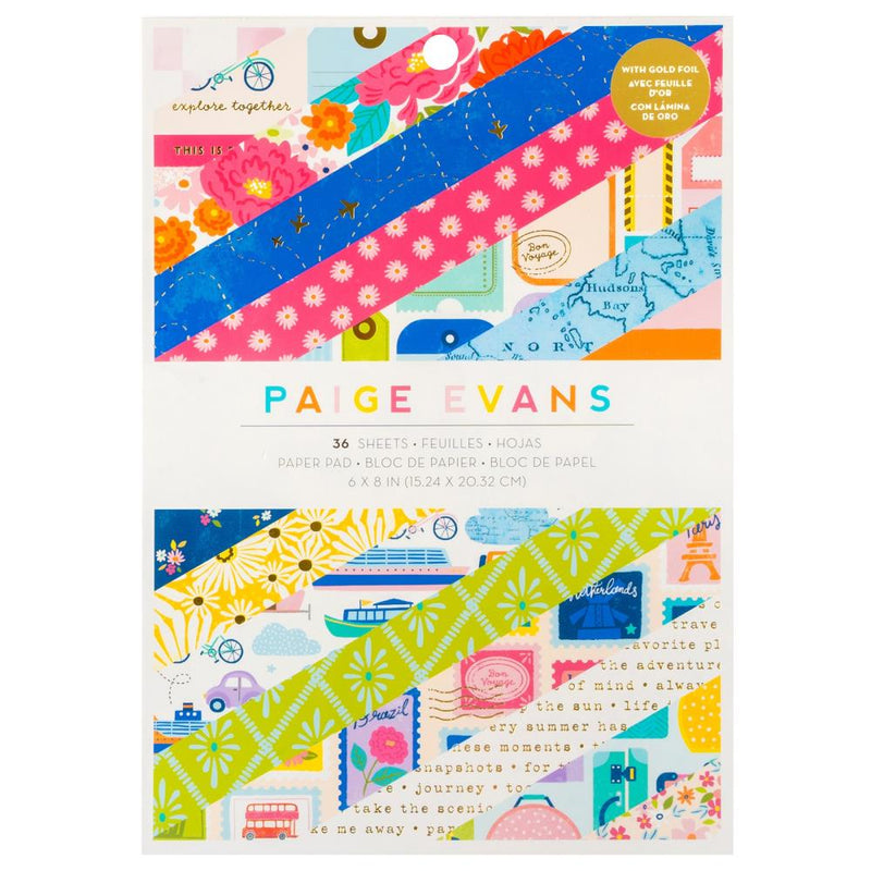 Paige Evans Adventurous Single-Sided Paper Pad 6"X8" 36 Sheets