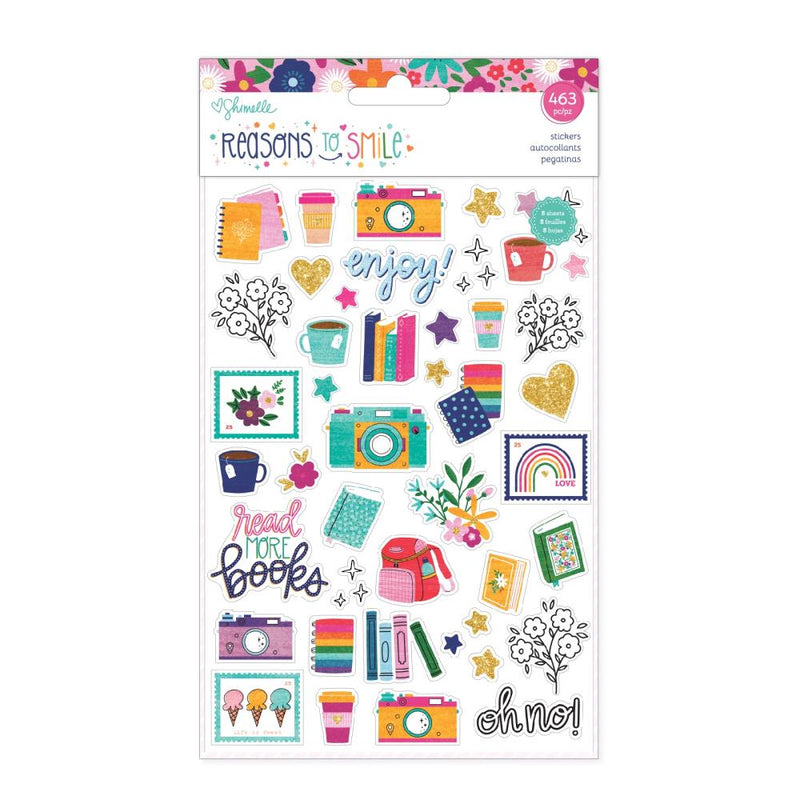 Shimelle Reasons To Smile Sticker Book 8 Sheets