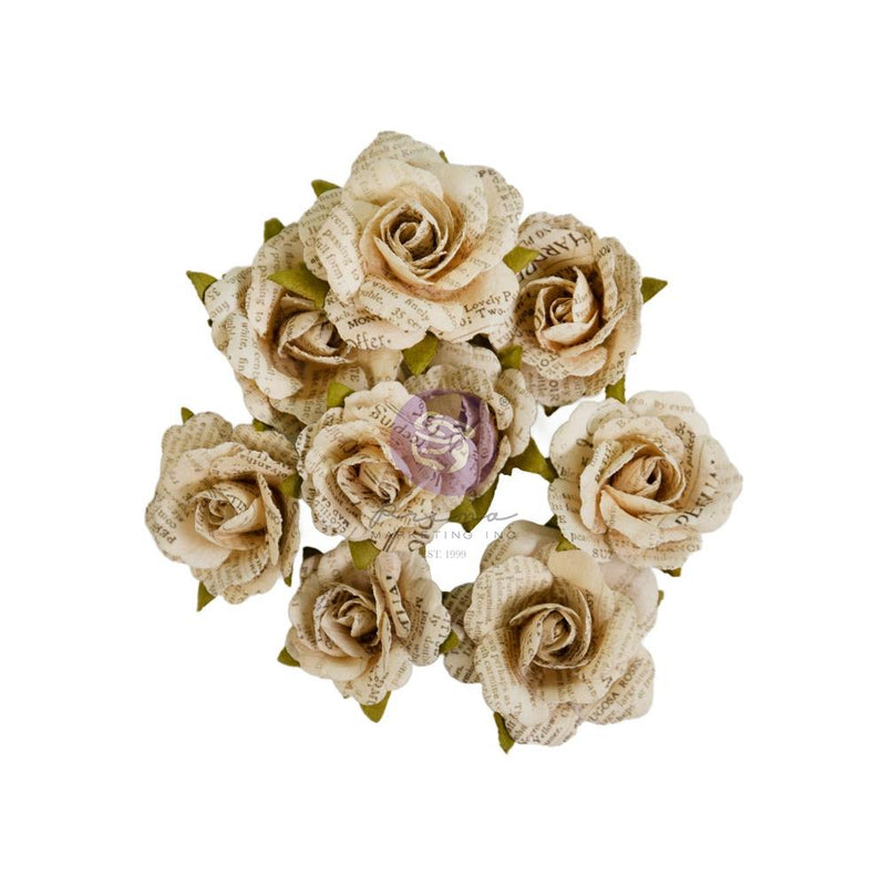 Prima Marketing Paper Flowers 9/Pkg Unearthed, Nature Academia*