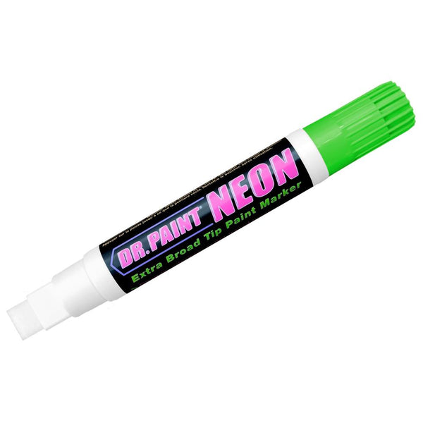 U-Mark Dr. Paint Neon Extra Broad Tip Paint Marker Carded - Green*