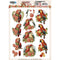 Find It Trading Berries Beauties Push Out Sheet Romantic Parrot, Romantic Birds