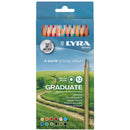 Lyra Graduate Coloured Pencils 12/Pkg Assorted Colours*