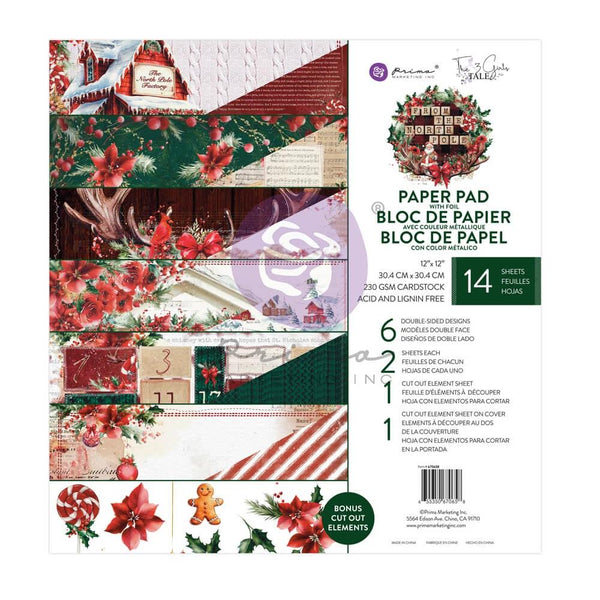 Prima Marketing Double-Sided Paper Pad 12"X12" 26/Pkg From The North Pole