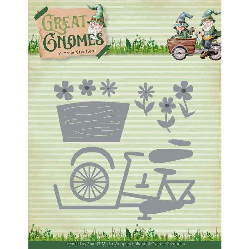 Find It Trading Yvonne Creations Die Gnome Cargo Bike, Great Gnomes