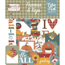 Echo Park Cardstock Ephemera Frames & Tags, Sweater Weather*