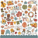 Echo Park Sweater Weather Cardstock Stickers 12"X12" Elements*