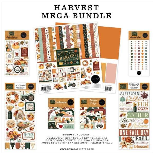 Carta Bella Mega Bundle Collection Kit 12"X12" Harvest