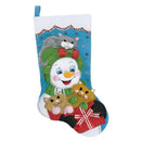 Design Works Felt Stocking Applique Kit 18" Long Cat Crazy*