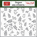 Echo Park Christmas Joy Stencil 6"X6" Decking The Halls Sprigs*