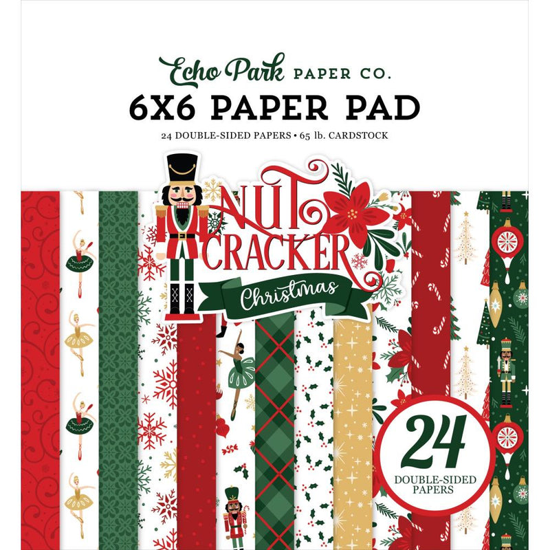 Echo Park Double-Sided Paper Pad 6"X6" Nutcracker Christmas^