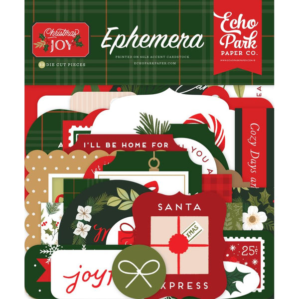 Echo Park Ephemera Icons, Christmas Joy*