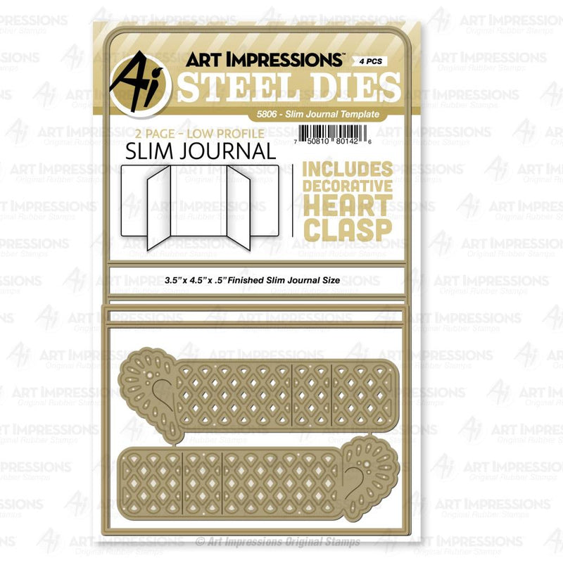 Art Impressions Journal Die Slimline Journal Template*