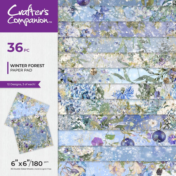 Crafter's Companion Paper Pad 6"X6" Winter Forest*