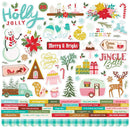 Simple Stories Snow Pine Village Cardstock Stickers 12"X12"*