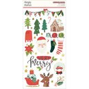 Simple Stories Santa's Village Chipboard Stickers 6"X12"*