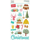 Simple Stories Snow Pine Lodge Chipboard Stickers 6"X12"*